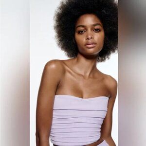 NWOT Zara Corset, Lavender, M